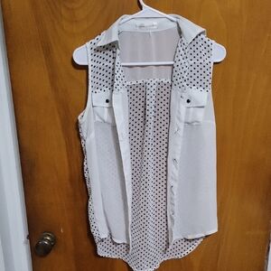 Womens Sheer Flowy Tanktop Size Medium